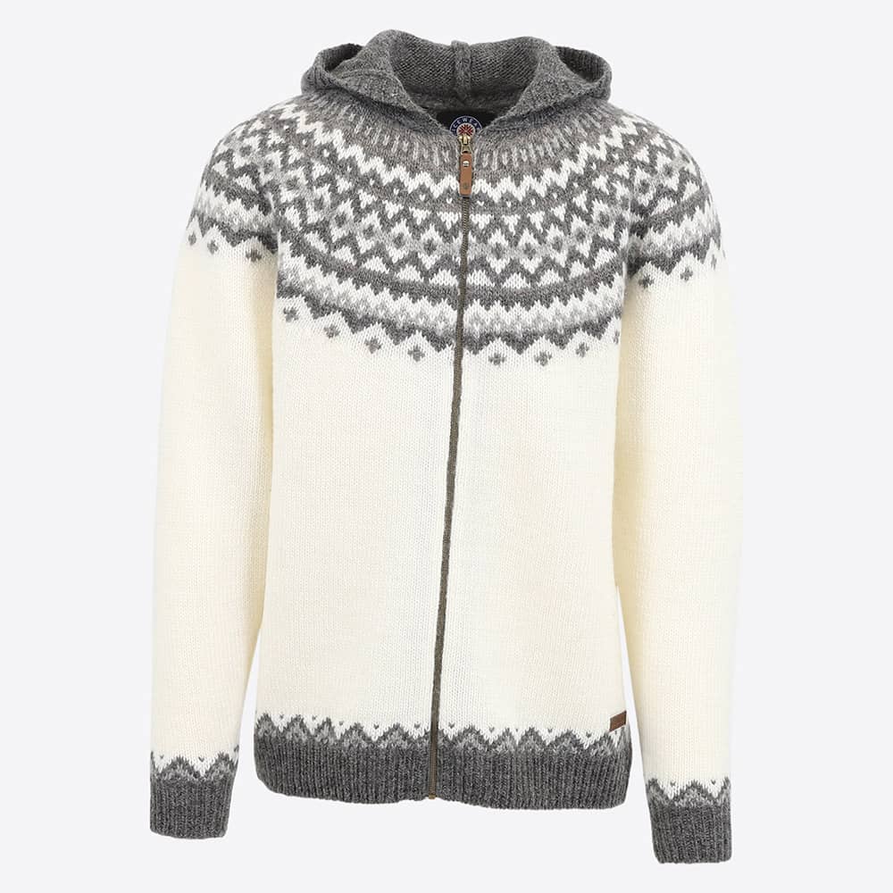 Skjaldbreiður pull en laine à capuche